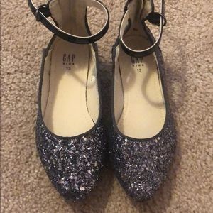 GAP Kids Glitter Ballet Flats with Ankle Strap